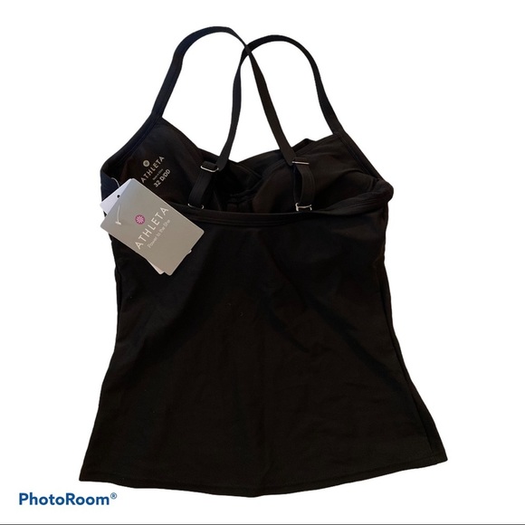 Athleta Twister Tankini Black 34D/DD Medium - Picture 2 of 5